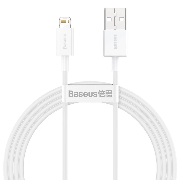 [PO ZWROCIE] Baseus Superior kabel USB - Lightning 2,4A 1,5 m Biały (CALYS-B02)