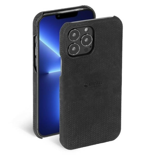 Etui KRUSELL Apple iPhone 13 Pro Leather Cover Czarny Case